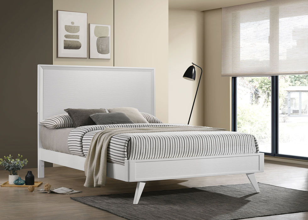 Janelle Panel Bed White