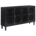 Sylvia 4-door Accent Cabinet Black image