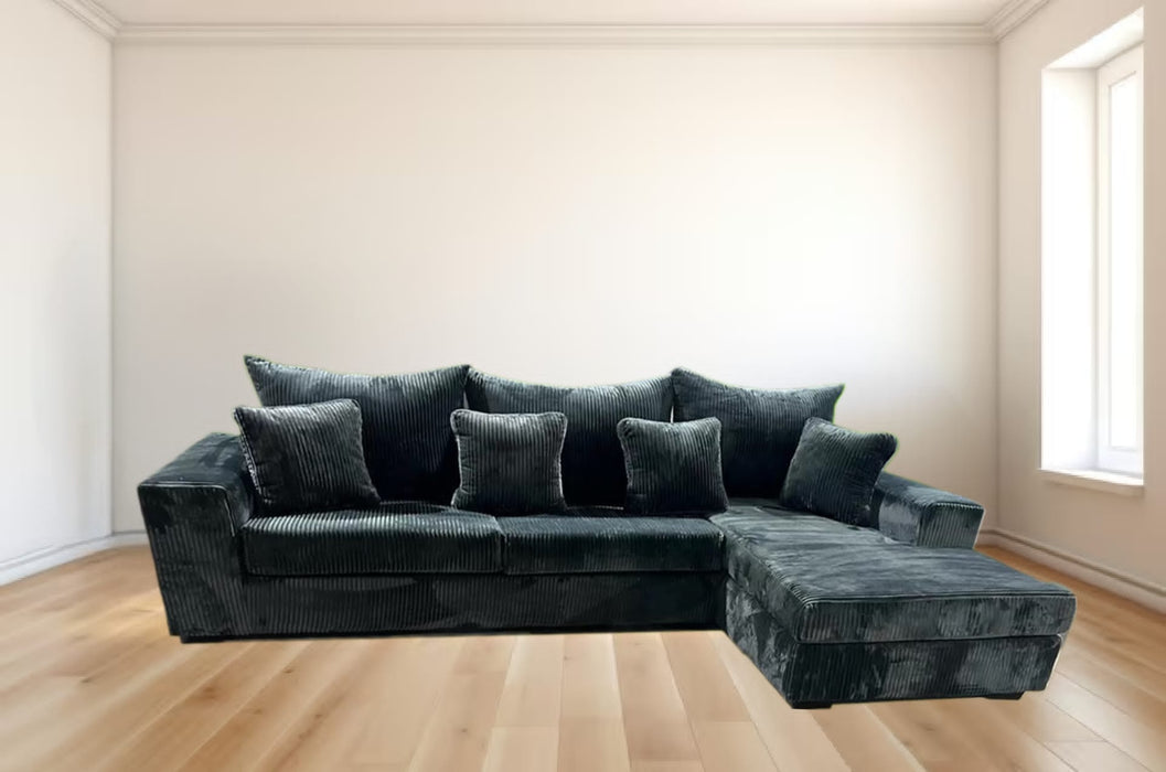 Gray Nashville Velvet Sectional