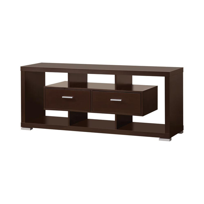 Darien 2-drawer Rectangular TV Console Cappuccino