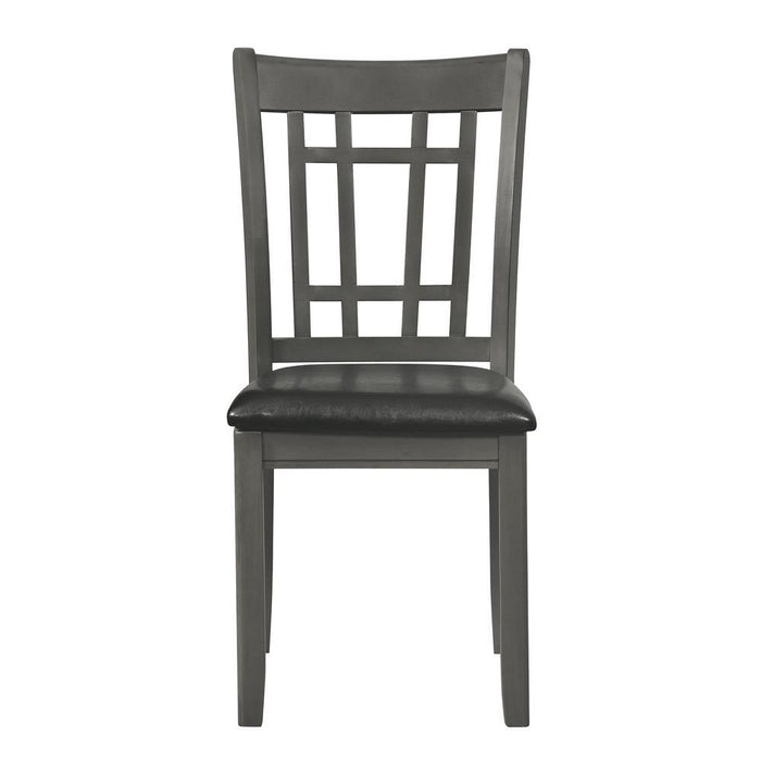 Lavon Padded Dining Side Chairs Medium Grey and Black (Set of 2)