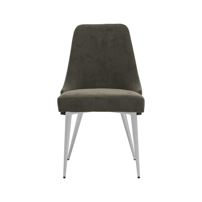 Cabianca Curved Back Side Chairs Grey (Set of 2)