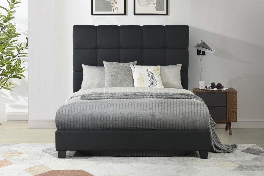 Black Victoria Upholstered Bed