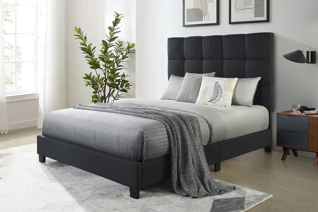 Black Victoria Upholstered Bed