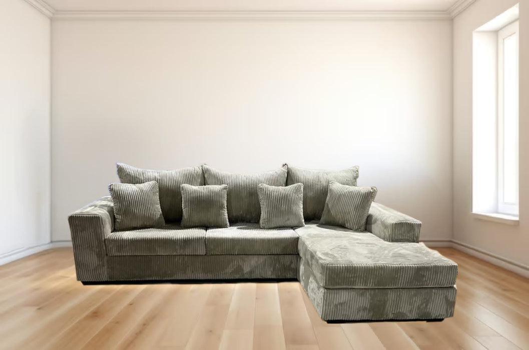 Beige Nashville Velvet Sectional