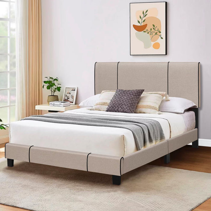 Clark Street Upholstered Queen Size Bed