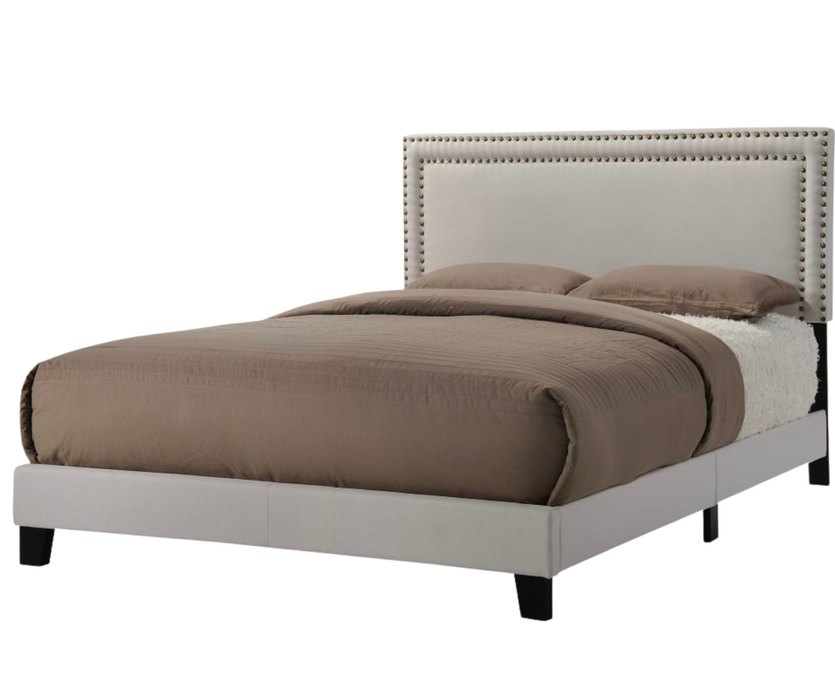 Beige Leili Upholstered Bed