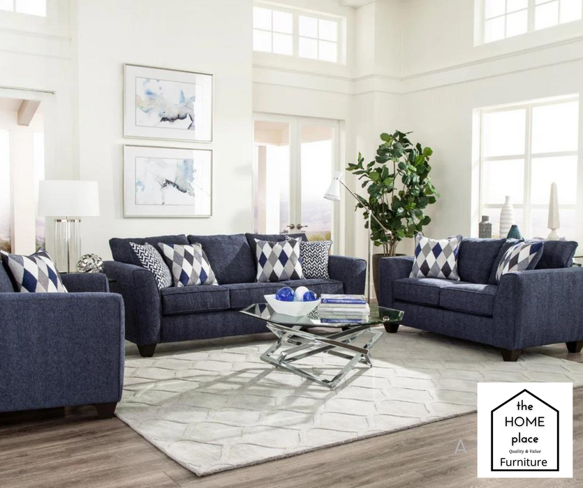 Endurance Denim Sofa and Loveseat Set