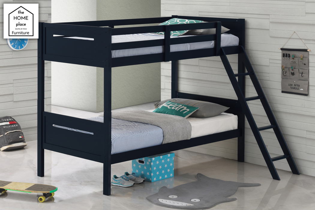 Twin/Twin Bunk Bed Black