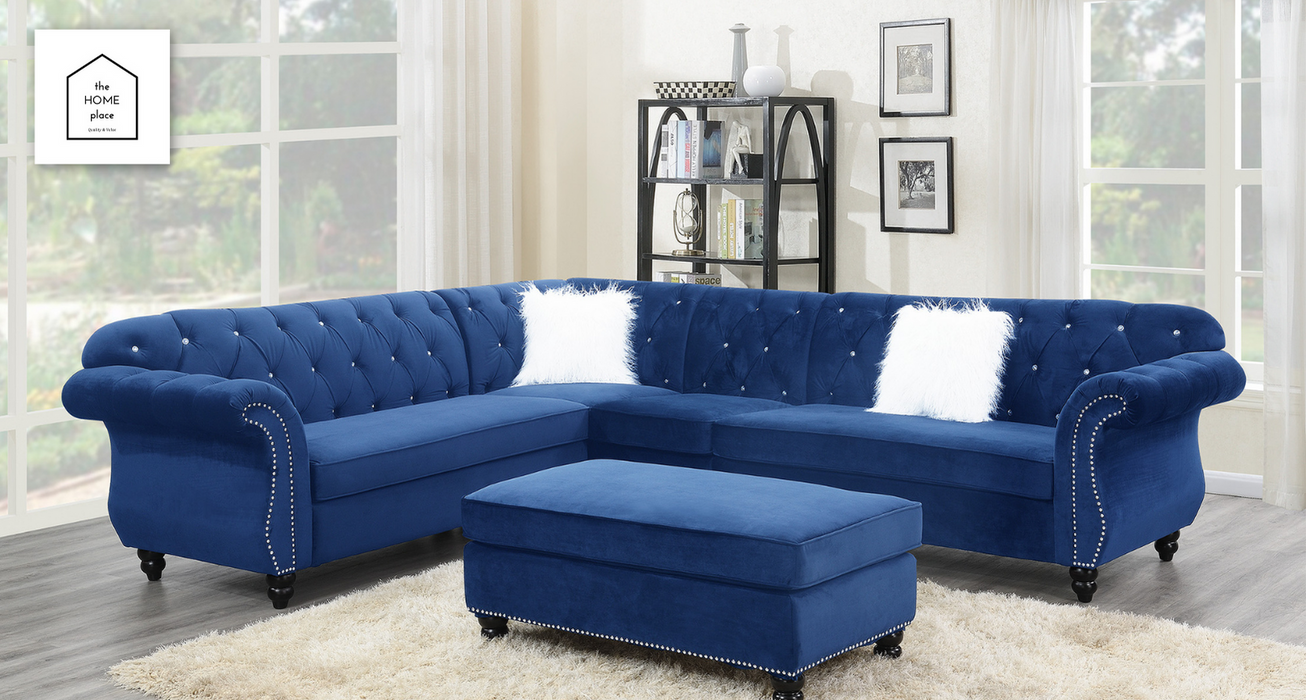 Navy Luxury Corner Sectional