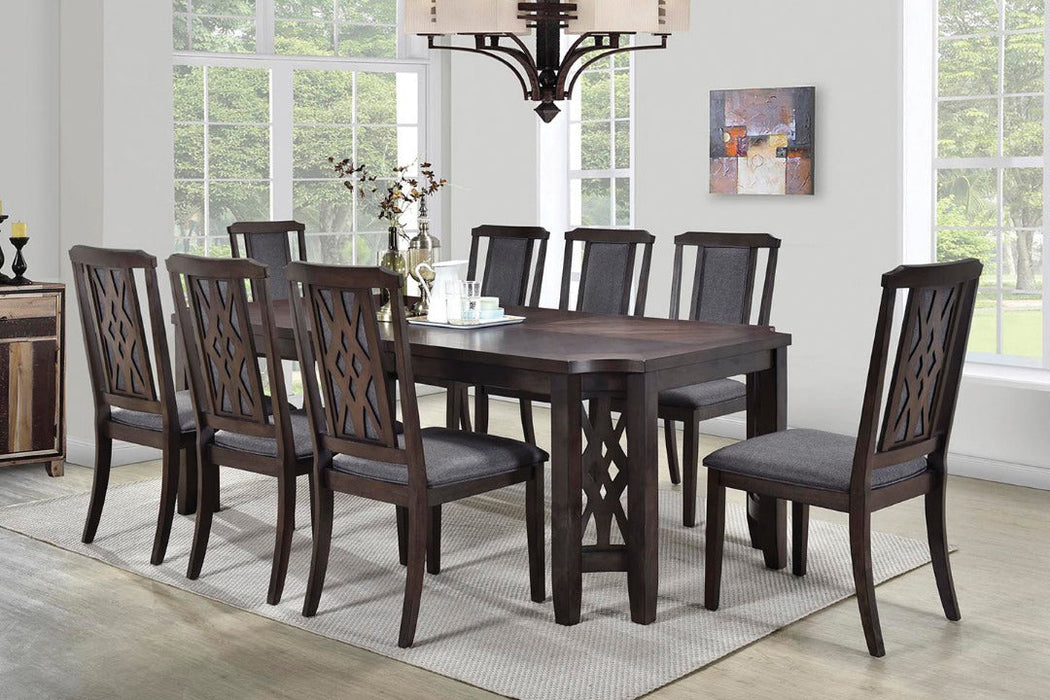 Cherry Lattice Dining Room Set