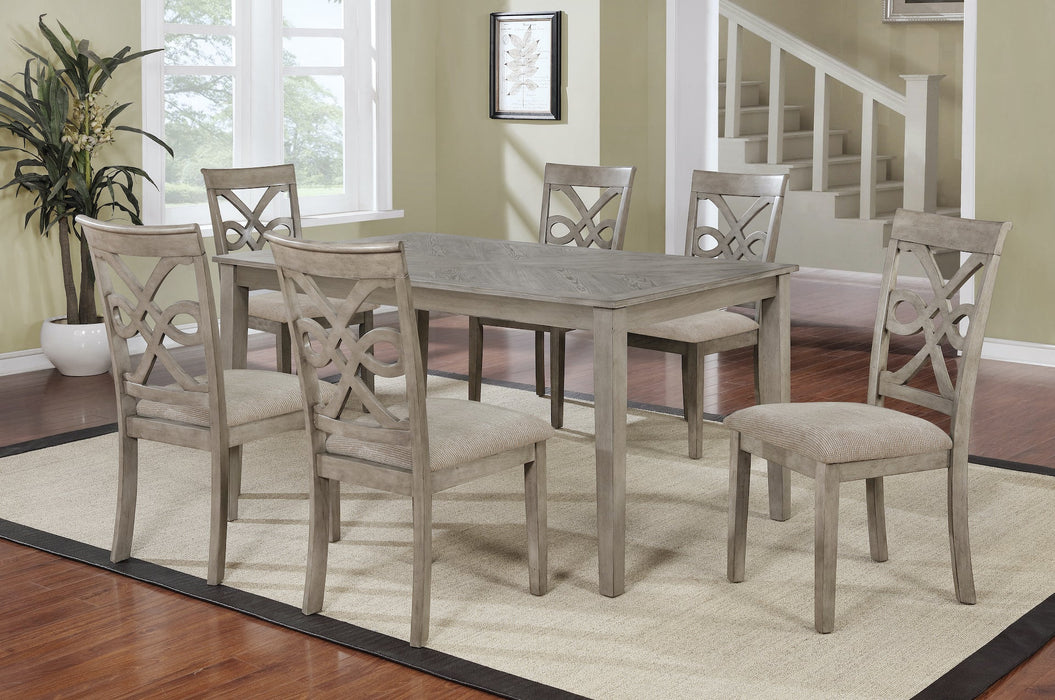 Sand Wood Fancy Dining Room Set