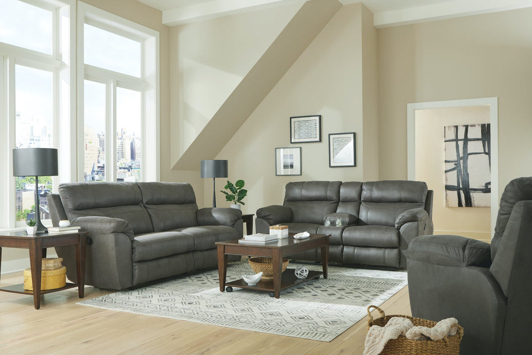 Gray Recliner Sofa and Loveseat Recliner Set